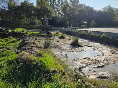 creation bassin eaux pluviales